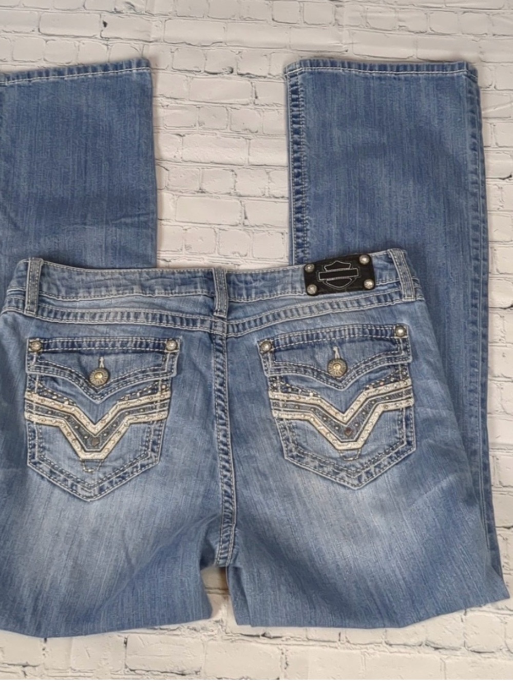 Harley-Davidson distressed jeans size 14